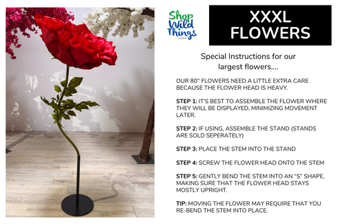Extra Large Flower Assembly Instructions ShopWildThings.com