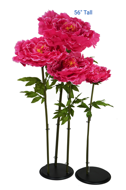 Oversized XXLFuchsia Pink Peony Flowers Come in Several Sizes and Colors ShopWildThings