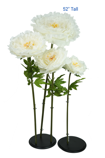 Oversized XXL Cream Peony Flowers Come in Several Sizes and Colors ShopWildThings