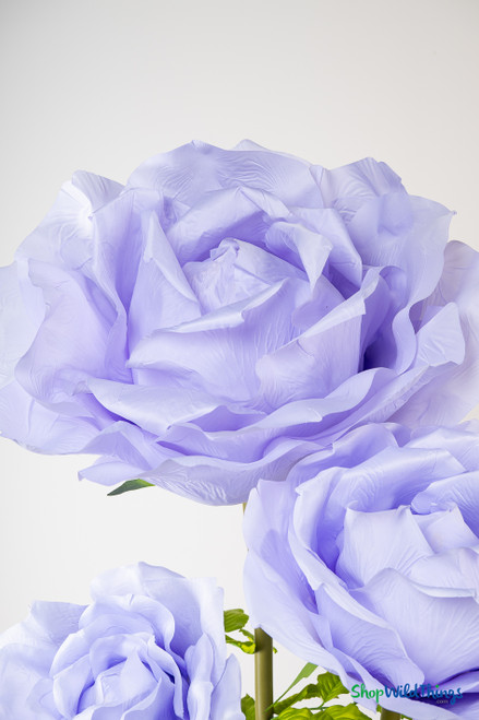 Light Purple Lifesize Silk Rose Alice in Wonderland