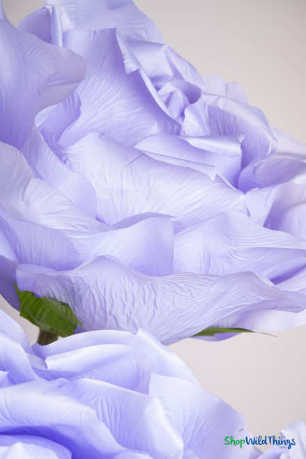 Light Purple Giant Long Stem Silk Roses 42