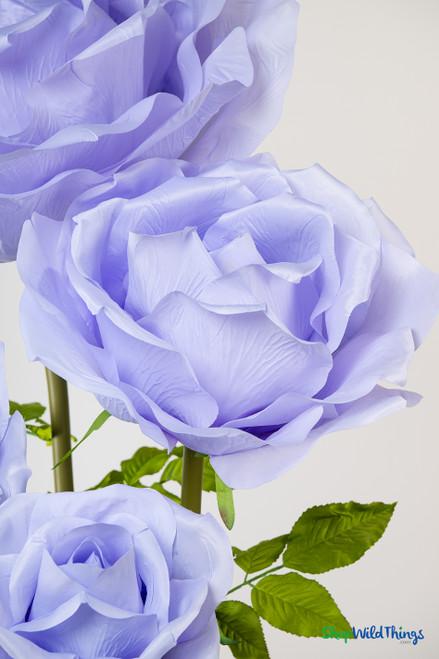 Light Purple Giant Long Stem Silk Roses 42
