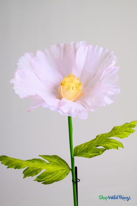 Pink Oversized Sheer Ethereal Voile Poppy Flowers 45