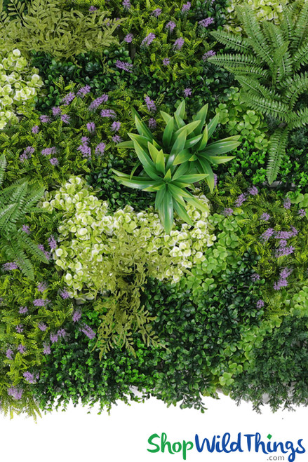 ShopWildThings Living Wall with Faux Plants ShopWildThings.com