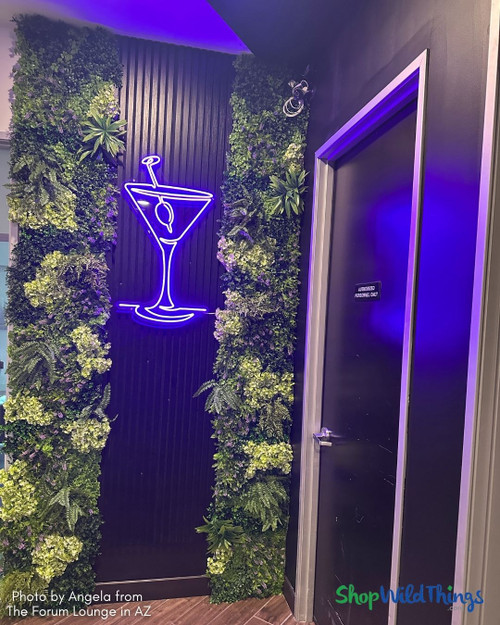 Vibrant Greenery Wall for Hospitality Spaces
“Vibrant Medley” Greenery Wall Panels from ShopWildThings.com bring a high-end, lush look to restaurants, hotels, and retail spaces. Fire-rated and indoor/outdoor safe.