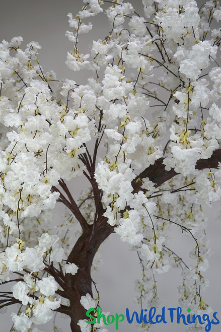 Huge Faux White Flowering Cherry Blossom Wedding Tree | 10.5'H x 8'W