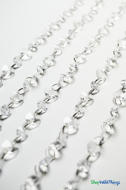 2 Sizes Faceted Octagon Acrylic Garlands for Projects ShopWildThings.com