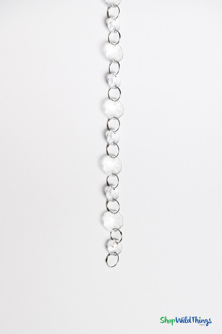 2 Sizes Faceted Octagon Acrylic Garlands for Projects ShopWildThings.com