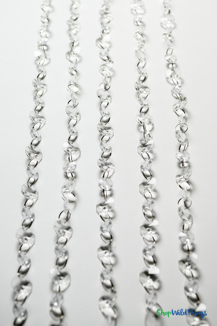 2 Sizes Faceted Octagon Acrylic Garlands for Projects ShopWildThings.com