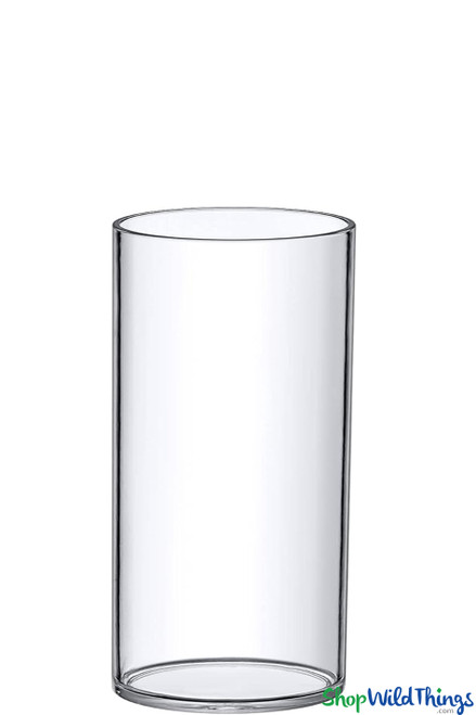12" x 5" Acrylic Cylinder Vase ShopWildThings.com