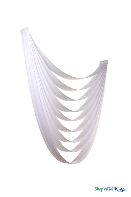 Cloud 9 Ceiling and Wall Swags, Set of 3 in Pure White Fabric | ShopWildThings.com