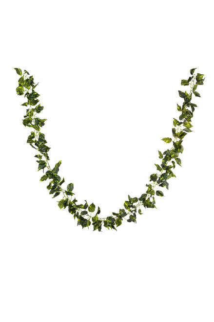 Pothos Ivy Vine Garland 9' Long, Flexible green leaf garlands | ShopWildThings.com
