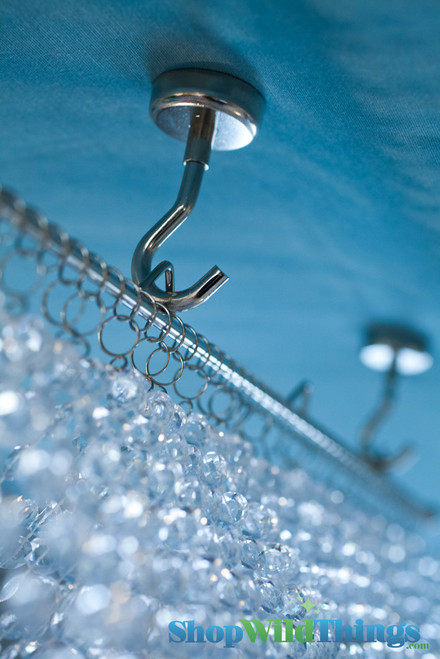 Diamonds Iridescent Ceiling Drape with Easy to Hang Metal Hooks | ShopWildThings.com