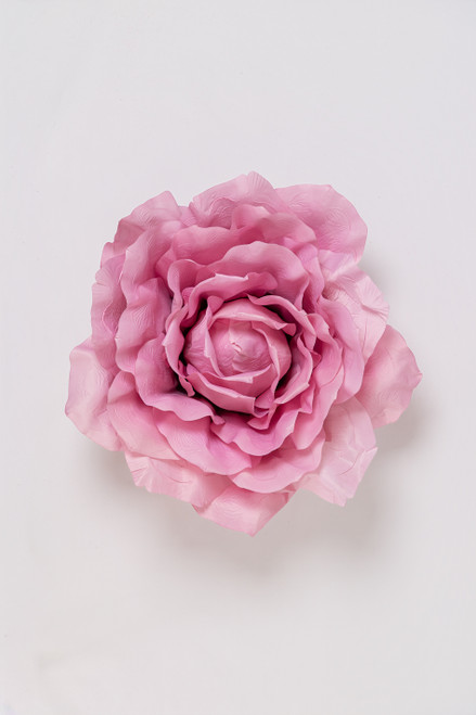 Oversized Dusty Rose Silk XXXL Rose Head – artificial polyester flower head only, no stem, 32 inches wide, perfect for weddings, centerpieces, photo props, and event decorations – ShopWildThings.com