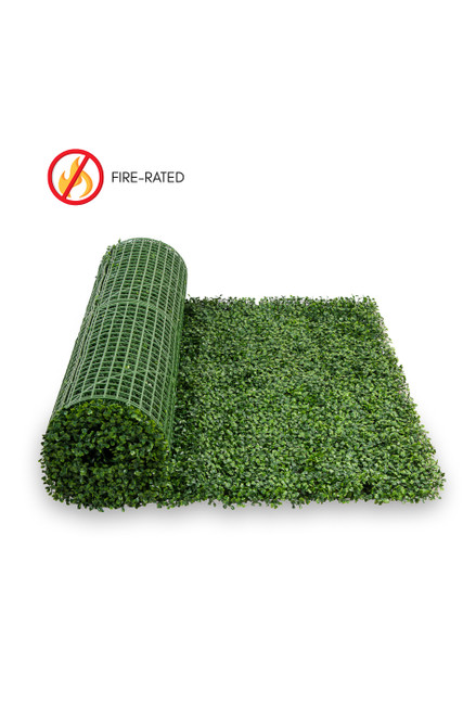 ShopWildThings Boxwood Greenery Roll 40” x 120” – Artificial Hedge Wall Panel Rolled for Easy Installation, UV and Weather Resistant