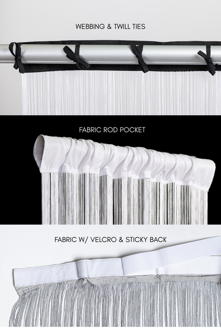String curtain top options.