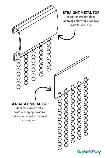 Custom Made to Order -  Real Steel Ball Chain Curtains for Windows, Walls, Doorways or as Room Divider, ShopWildThings.com