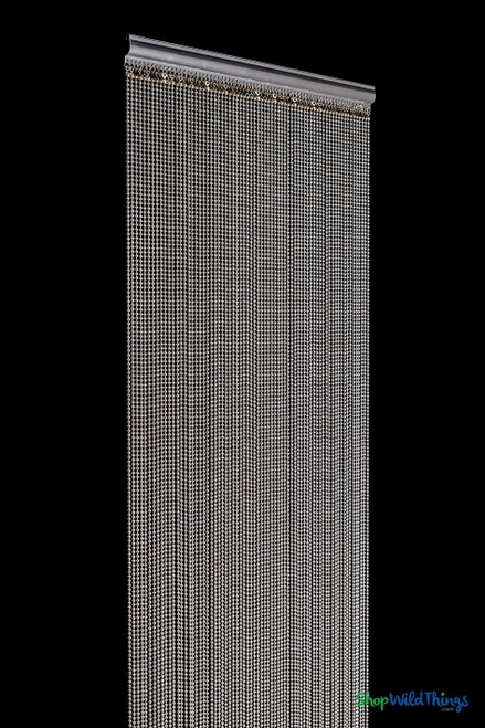 Custom Made to Order -  Real Steel Ball Chain Curtains for Windows, Walls, Doorways or as Room Divider, ShopWildThings.com