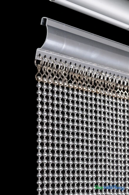 Custom Made to Order -  Real Steel Ball Chain Curtains for Windows, Walls, Doorways or as Room Divider, ShopWildThings.com