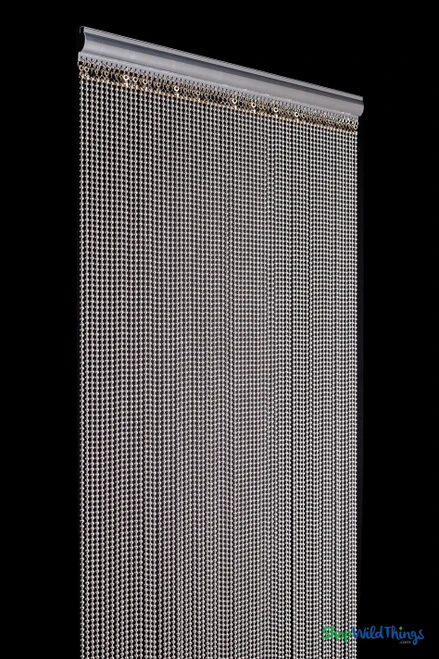 Custom Made to Order -  Real Steel Ball Chain Curtains for Windows, Walls, Doorways or as Room Divider, ShopWildThings.com