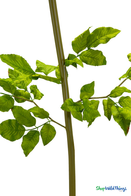 80 inch giant artificial pink rose with realistic green leaves and sturdy long stem – event decor – ShopWildThings