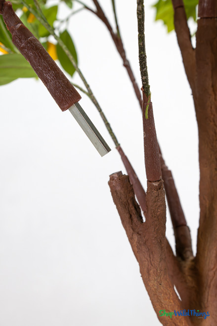 Interchangeable branch connector system on artificial decorative tree trunk designed for modular event tree branches – ShopWildThings