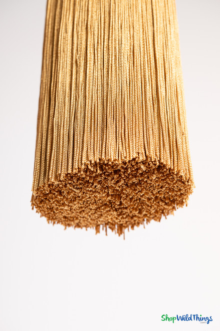 Honey Gold Fringe Tassel 12" Long x 4" Diameter  with dense strands and sleek finish, ideal for event backdrops, stages | ShopWildThings.com
