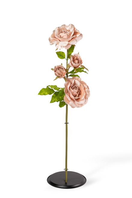 Oversized Velvet Roses - Light Pink - 52"H