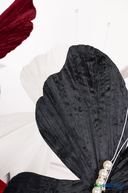 Giant Oversized Velvet Butterfly, Black 32" x 32" for events, props | ShopWildThings.com