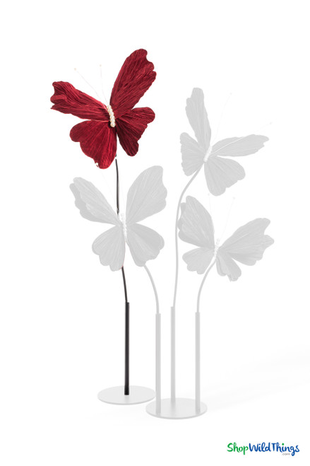 Giant Oversized Velvet Butterfly, Dark Red 32" x 32" for events, props | ShopWildThings.com