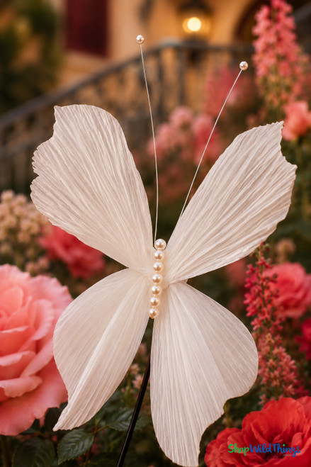 Giant Oversized Velvet Butterfly, Gold 27" x 22" for events, props | ShopWildThings.com