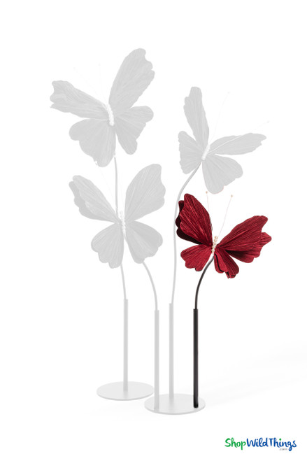Giant Oversized Velvet Butterfly, Dark Red 22" x 20" for events, props | ShopWildThings.com