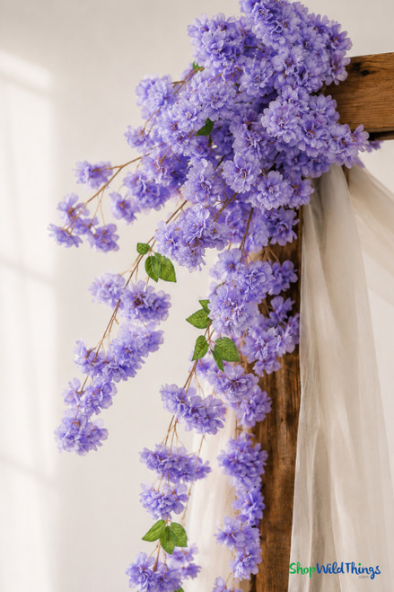Cascading "Spring Blossom" Spray Bouquet - Lavender 41"