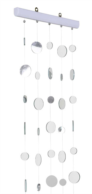 Real Round Mirrors are Featured on this 6 Foot Long Curtain from ShopWildThings.com