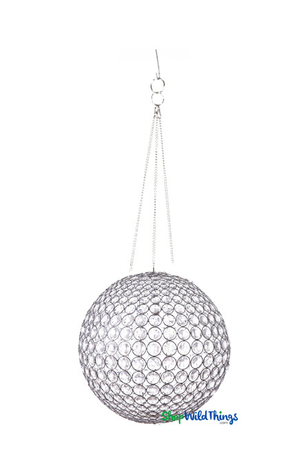 Sphere Round Beaded Chandelier Decoration ShopWildThings Crystal hanging Decor