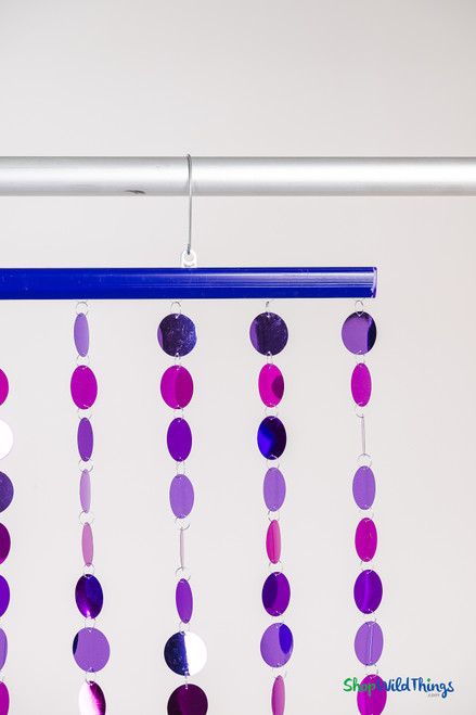 Lavender and Amethyst Shimmer Wall – Lightweight Hanging Beaded Curtain for Weddings, Baby Showers, and Photoshoots