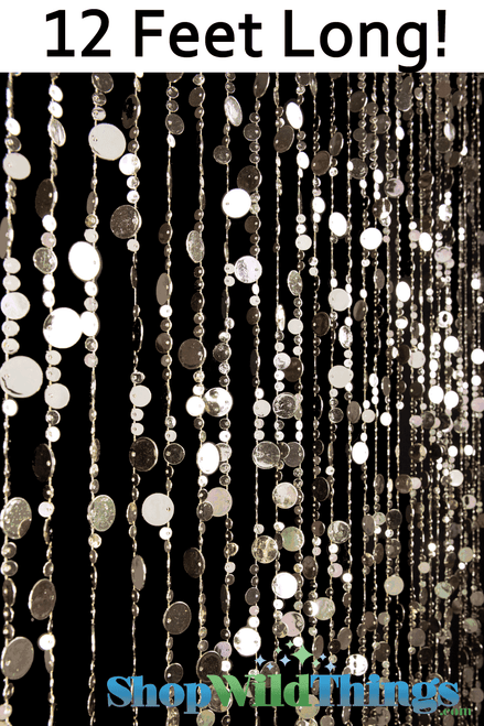 Extra Long Gold Bubbles Circles Beaded Curtain ShopWildThings Backdrops