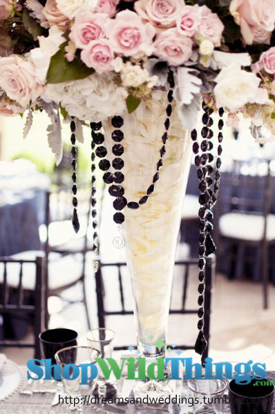 Beautiful Faceted Beads on ShopWildThings 30 Foot Long Garland Add the Perfect Touch to Manzanita Trees & Centerpiece Decorations