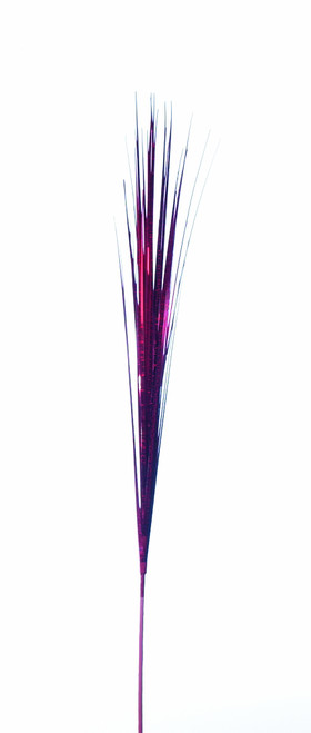 Red Onion Grass Spray, 48" Tall Holographic Decorative Pick, ShopWildThings.com