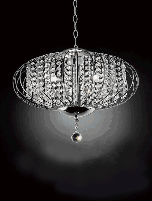 Ceiling Lamp "Atlantis"- Royal Krystale - 19.5" Wide - Modern or Retro