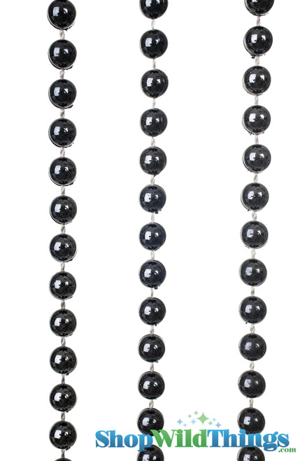 Industrial Look Door Curtain, 6Ft Gunmetal Ball Chain Beaded Wall or Window Hanging Panel by ShopWildThings.com