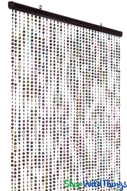 ShopWildThings Diamonds Mardi Gras Beaded Curtains Add Sparkle and Shine to Retail Store Displays, Stage and Photo Backdrops or Events and Parties