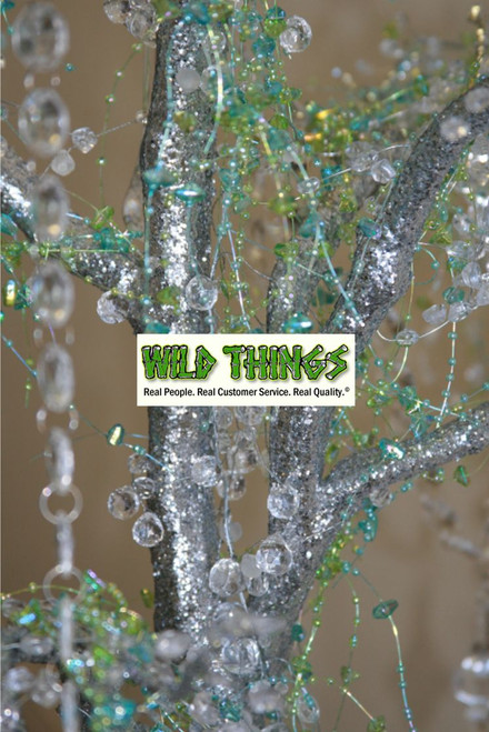 COMING SOON! Tree in Pot, 4 Feet Tall  - Silver w/ Heavy Glitter - Bendable!