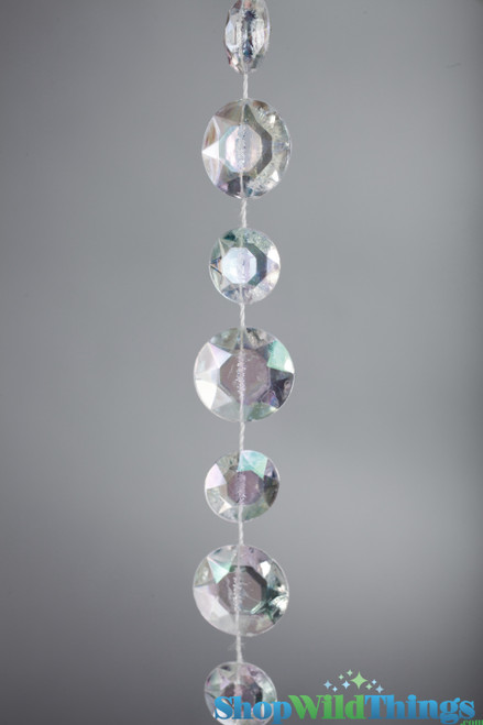 The Iridescent Coating on ShopWildThings High Quality Acrylic Beads Produces a Magnificent Shine with Clarity