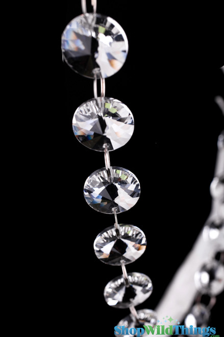 36" Long Garland with Real Glass Crystal Beads for Wedding and Event Decorations from ShopWildThings.com