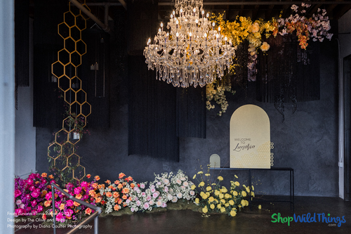 Custom String Curtain Columns, Choose Color, Width & Length & Fire Treatment by ShopWildThings.com