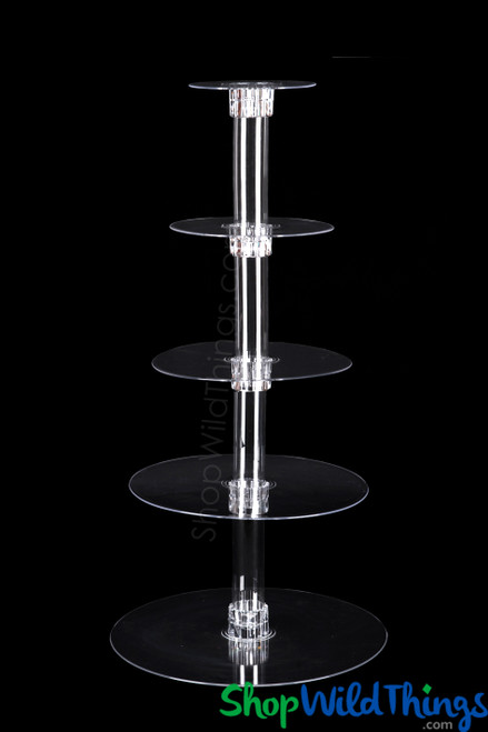 Dessert Stand - Acrylic "Elevation" 28" Tall - 5 Tiers