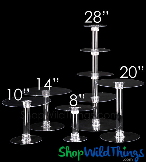 Dessert Stand - Acrylic "Elevation" 28" Tall - 5 Tiers