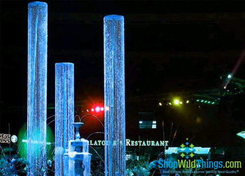 Hanging Crystal Columns Add Height and Glamour to Restaurants or any Event Venue, ShopWildThings.com