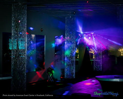 Cheers to a sparkling holiday season! Make your NYE and holiday parties unforgettable with Sparkling Beaded Crystal Columns and Crystal Beaded Ceiling Swags by ShopWildThings.com !

Our Sparkling Beaded Crystal Columns and Crystal Beaded Ceiling Swags make it easy to get your venue NYE and holiday party-ready. Create a festive atmosphere with simple yet stunning additions.

We ship quick from Arizona!